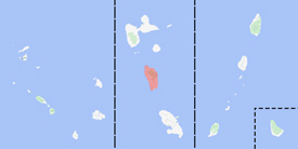 Range map of Alsophis sibonius